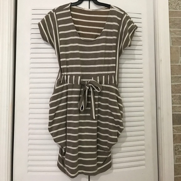 Lush Dresses & Skirts - Striped lush dress with tie belt